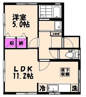 東京都国分寺市東戸倉2【アパート】の間取り