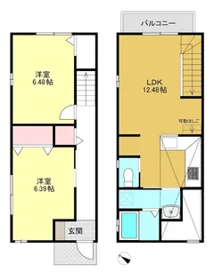 神奈川県横浜市港北区大曽根台【一戸建】の間取り