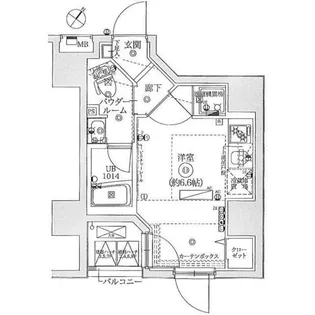 レーヴ横浜蒔田フェルクルール【4階】の間取り
