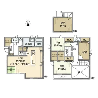 神奈川県平塚市桃浜町【一戸建】の間取り