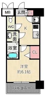 レジュールアッシュアーバンゲート【5階】の間取り