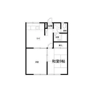 神奈川県相模原市南区大野台4【アパート】の間取り