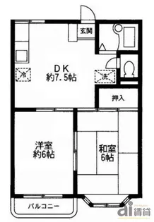 東京都東村山市久米川町5【アパート】の間取り
