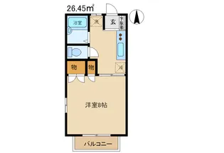 スクェア江木【1階】の間取り