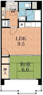 朝日プラザ昭和町【13階】の間取り