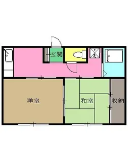 グリーンドミール【2階】の間取り