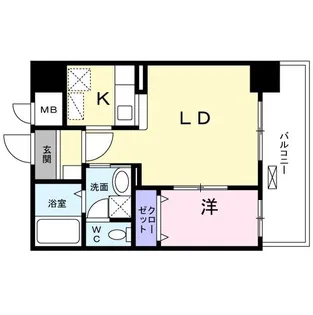 エスペランサ大橋【6階】の間取り