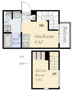 レトルシオン【1階】の間取り
