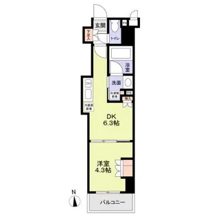 東京都中野区中野2【マンション】の間取り