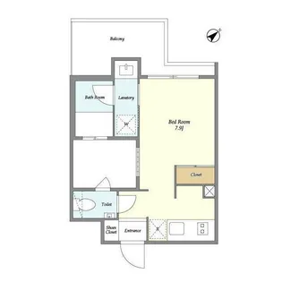 東京都渋谷区千駄ヶ谷5【マンション】の間取り