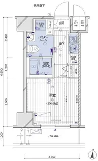 メインステージ両国駅前【4階】の間取り