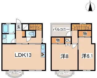 カサブランカEの間取り