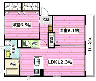 スプレモ エルフォ【2階】の間取り
