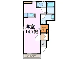 パルティール【1階】の間取り