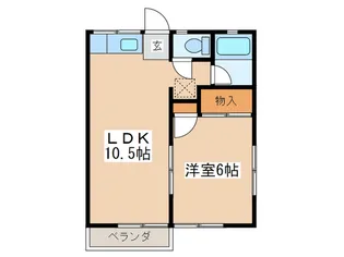 ルモン渋沢駅西【2階】の間取り