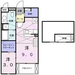 フィオリスタ【2階】の間取り