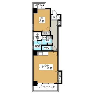 IVY DAIMEN泉【6階】の間取り