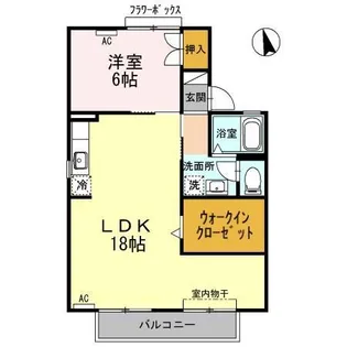 セジュール白山【1階】の間取り