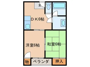 錦ハイツ【3階】の間取り