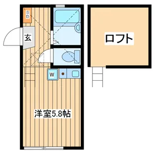 ヴィレッタ白楽【1階】の間取り