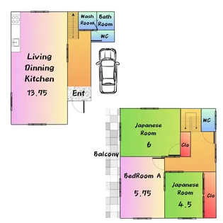 大阪府和泉市井ノ口町【一戸建】の間取り