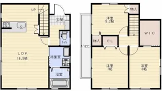 静岡県浜松市中央区寺島町【一戸建】の間取り