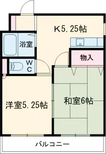 カトウ第二ハイツ【3階】の間取り