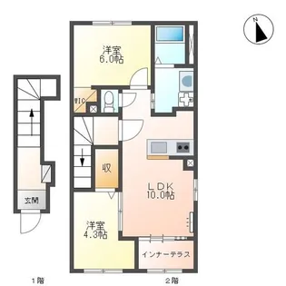東京都八王子市川口町【アパート】の間取り