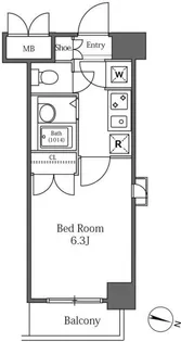 LaSante広尾【7階】の間取り