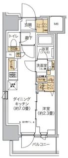 リビオメゾン西麻布【4階】の間取り