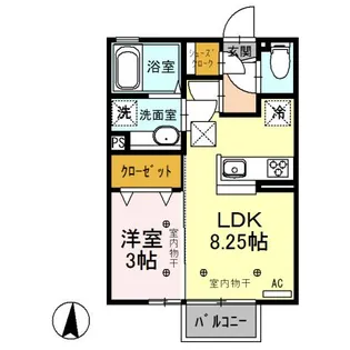 メデューズ【1階】の間取り
