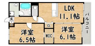 大阪府大阪市平野区平野西4【マンション】の間取り