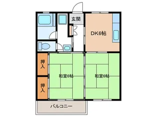 福岡県福岡市南区塩原3【マンション】の間取り