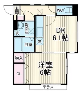 クレセントコート【1階】の間取り