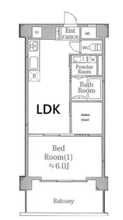 第二スカイハイム【6階】の間取り