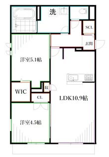 Graceful Residence【1階】の間取り