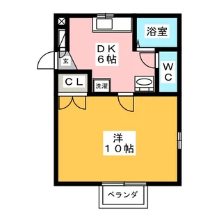 メロディーS【2階】の間取り