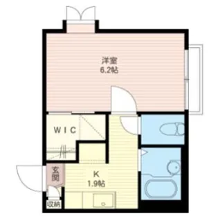 パピヨン南大井【1階】の間取り