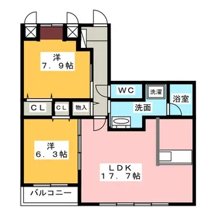 Excel Court Kuwana I【3階】の間取り