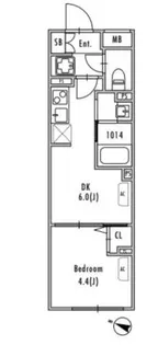 GRANPASEO中野III【4階】の間取り