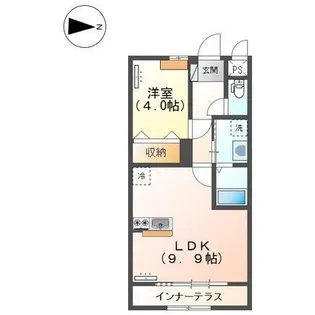 ビリーブハナゾノ(Believe Hanazono)【1階】の間取り