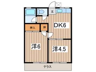 コ-ポ瀬沼【1階】の間取り