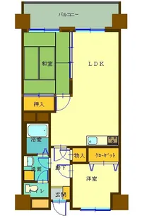 ノースゲート長町【4階】の間取り