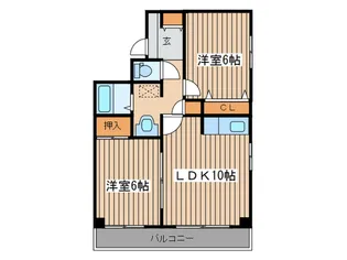 レジデンスカトウ【4階】の間取り