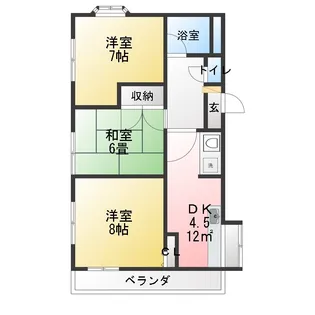 高木マンション【3階】の間取り
