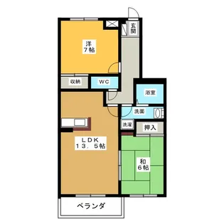 ヘーベル立込【1階】の間取り