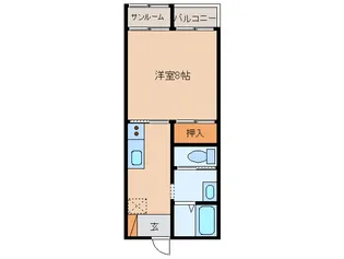 コーポ長谷【1階】の間取り