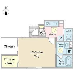 クレール元住吉の間取り