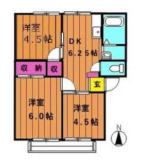 メゾン有明 C【1階】の間取り