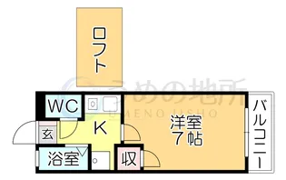 シャトレ隈I【1階】の間取り